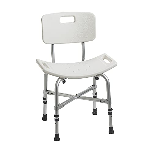Drive Medical Bariatric Heavy-Duty Bathroom Bench with Back