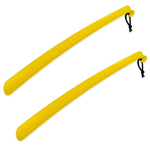 RMS 2 Pack Extra Long Handled Shoe Horn with Curved Handle (24 inches)
