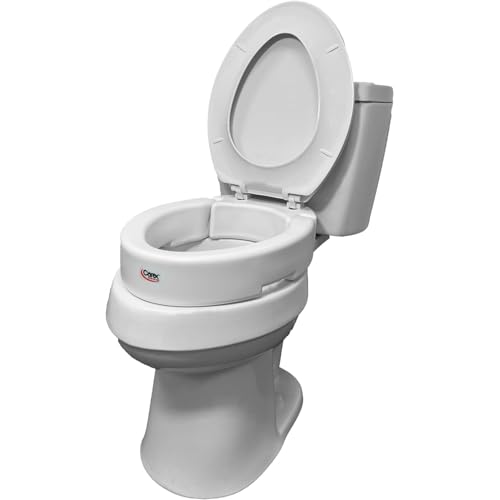 Carex Hinged Elongated Toilet Seat Riser